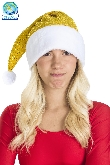 CAPPELLO NATALE LUSSO PAILLETTES ORO